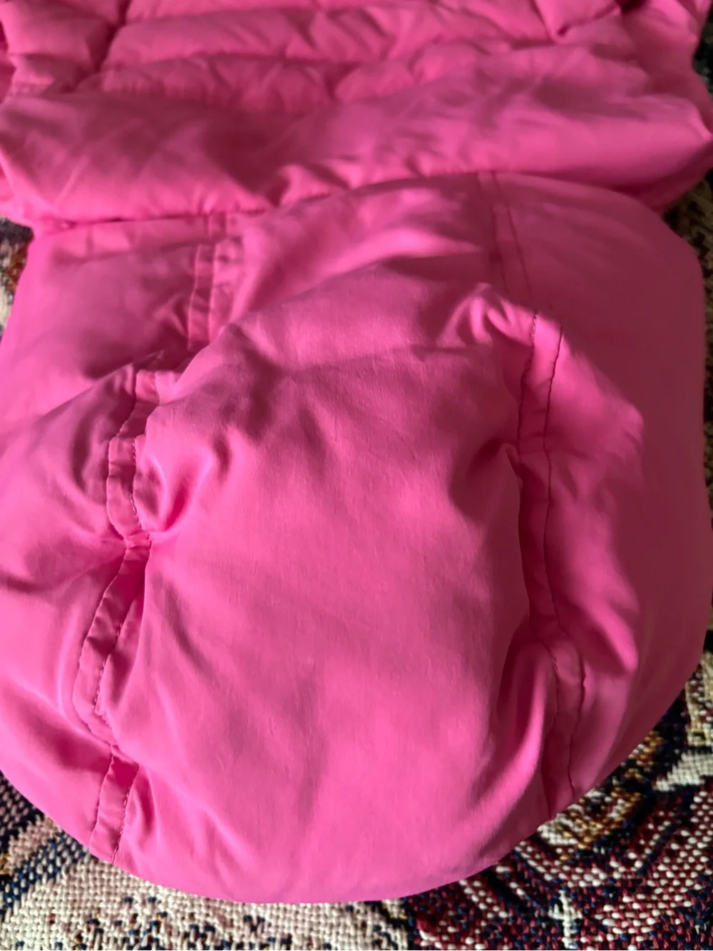 Abercrombie & Fitch Girl’s Pink Puffer Jacket with Hood